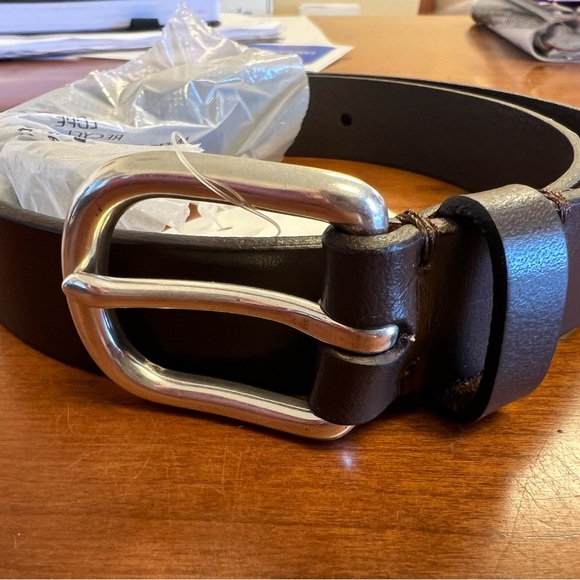 J.Crew Crewcuts Boys Leather Belt Dark Caramel Size M - Picture 2 of 9